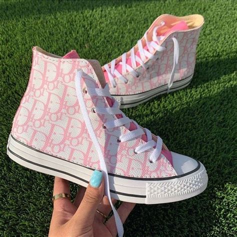 dior converse pink|light pink Dior sneakers.